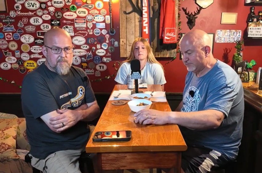 Microphone setup at the Stag's Head Tavern